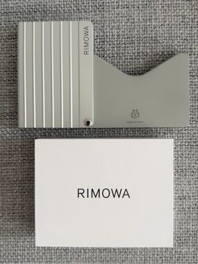 RIMOWA Silver Aluminum Card Wallet